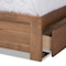 Baxton Studio Eleni Modern Ash Walnut Brown Finished Wood Full Size 3-Drawer Storage Bed 175-9428-9620-Zoro - alternate 9
